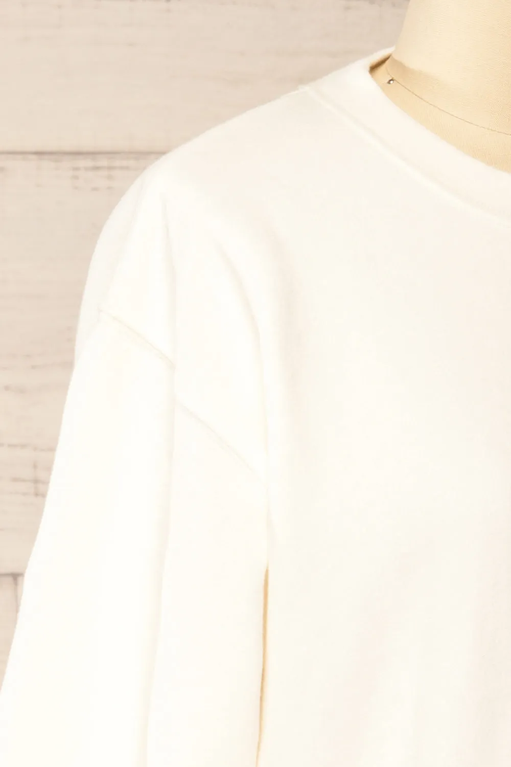 Incheon | Oversized Ivory Crewneck
