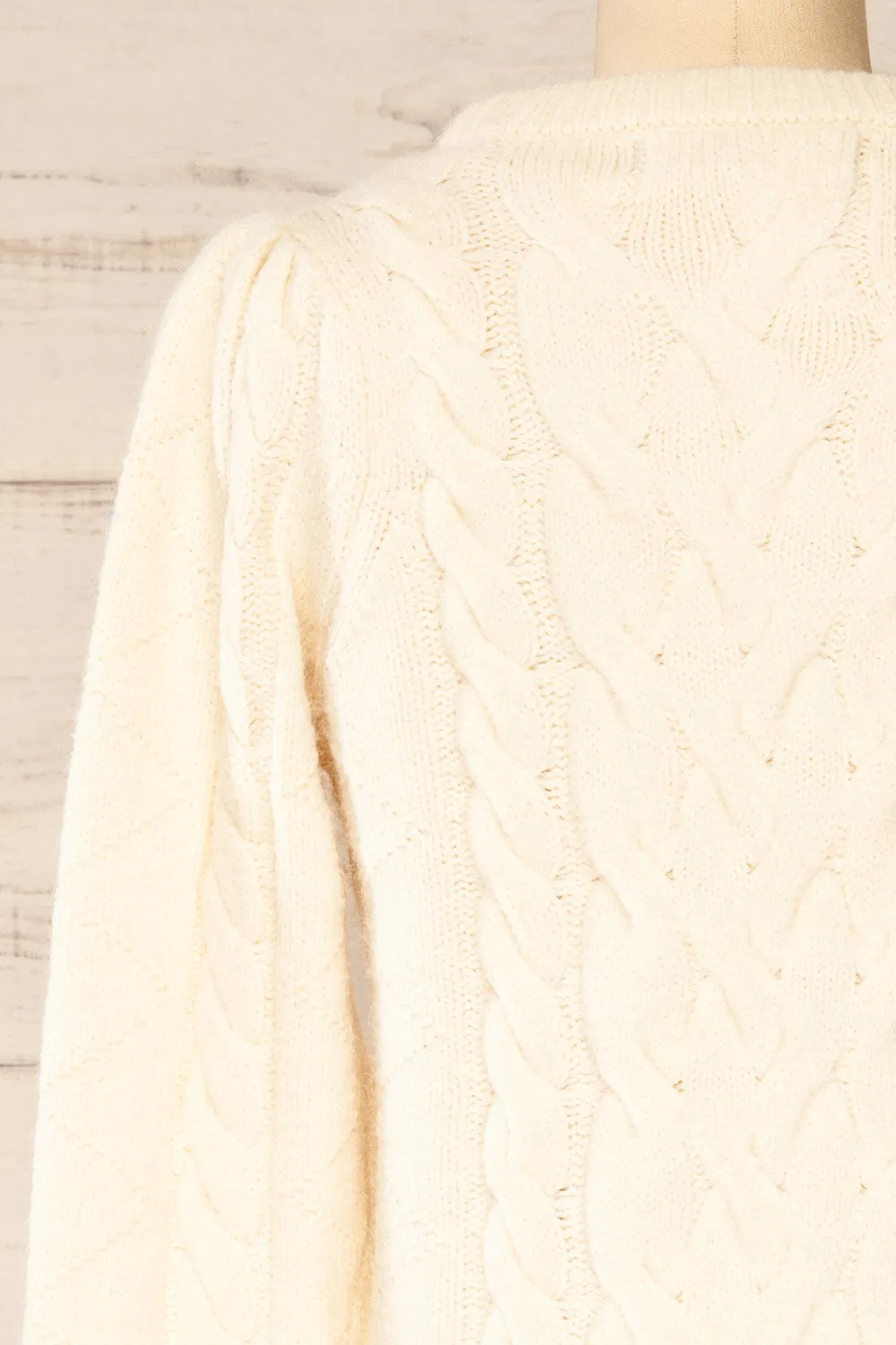 Invera Cream | Cable Knit Sweater