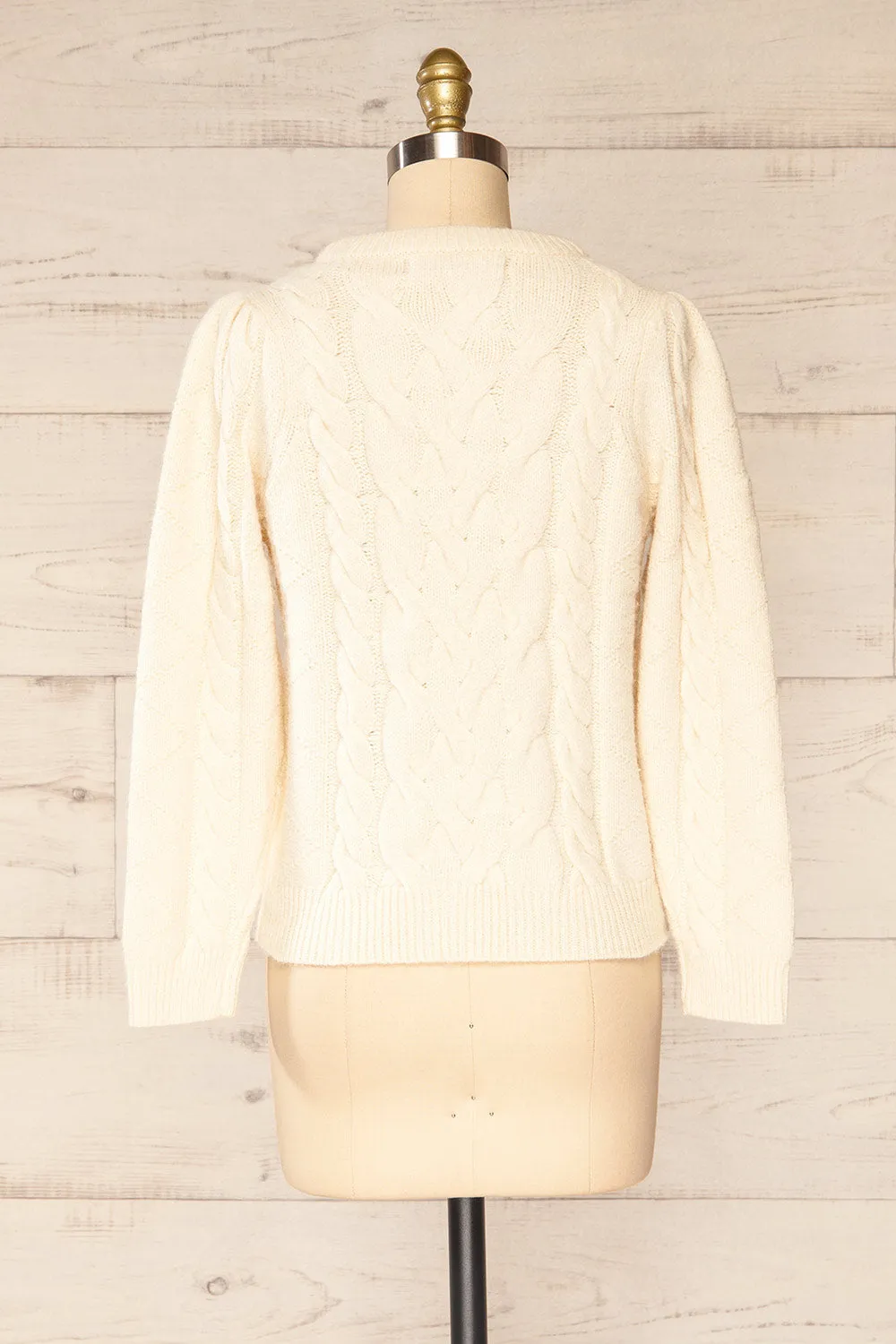 Invera Cream | Cable Knit Sweater
