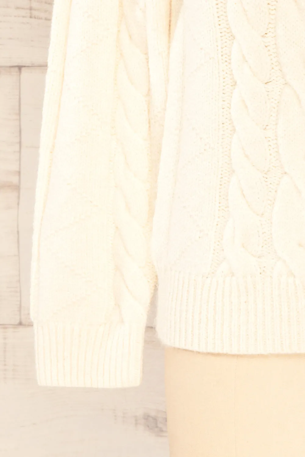 Invera Cream | Cable Knit Sweater
