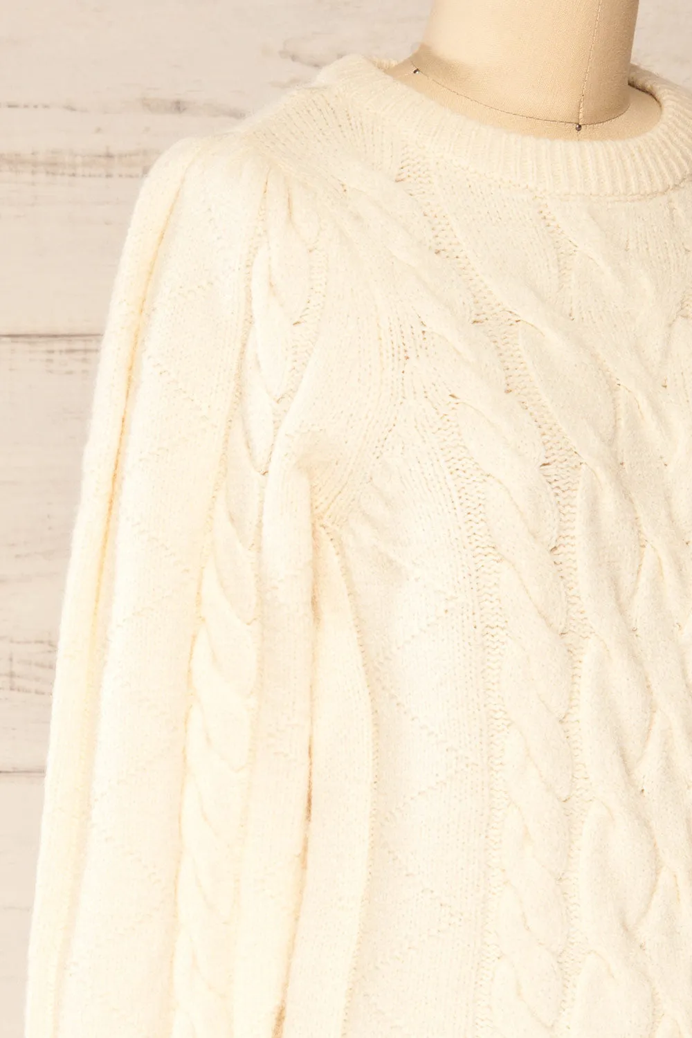 Invera Cream | Cable Knit Sweater