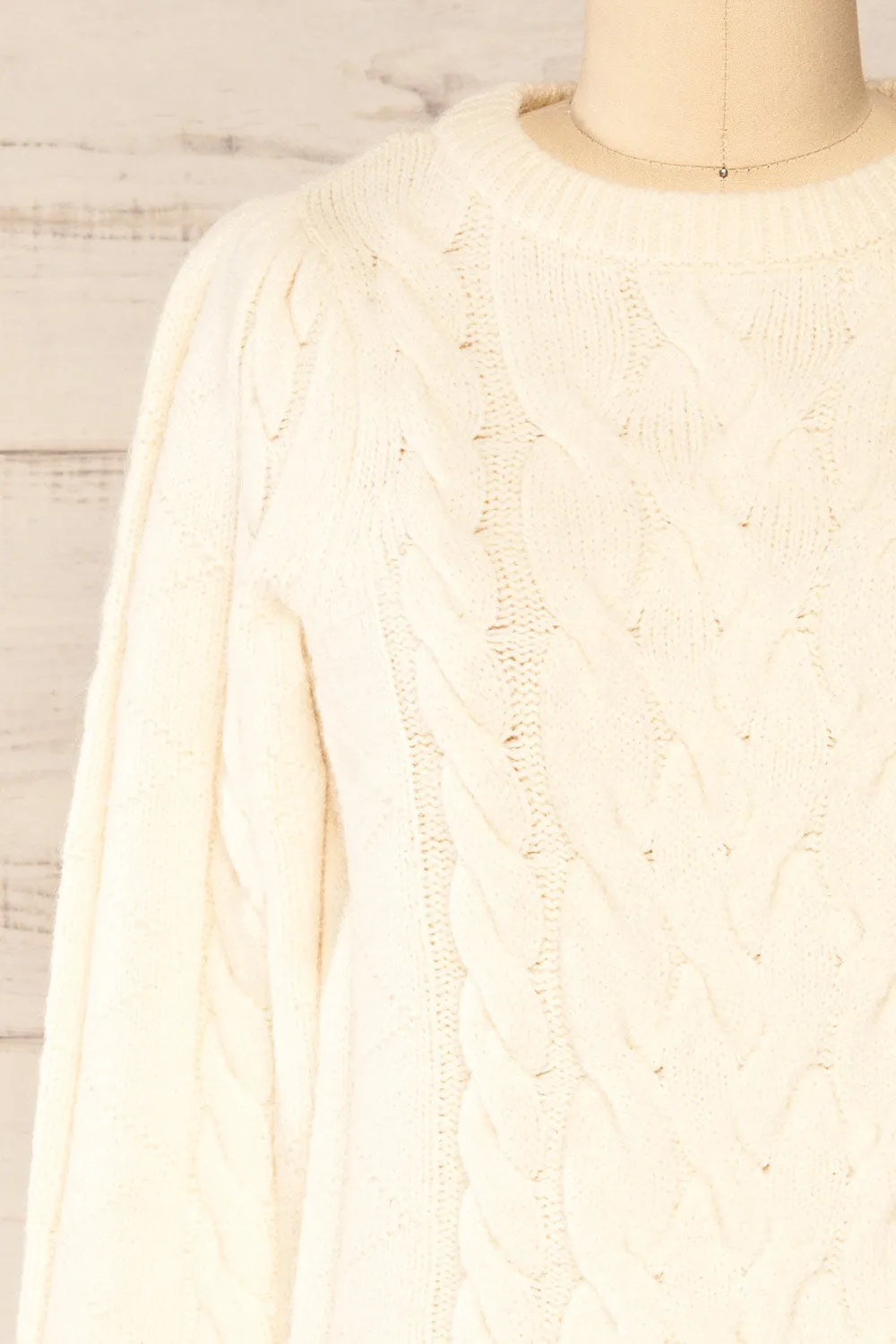 Invera Cream | Cable Knit Sweater