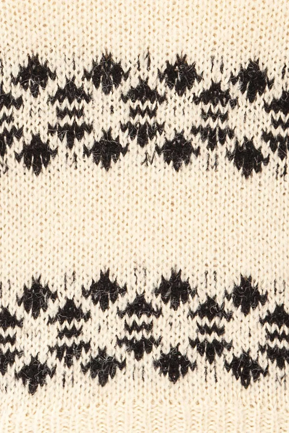 Ionian | Ivory Knit Striped Sweater