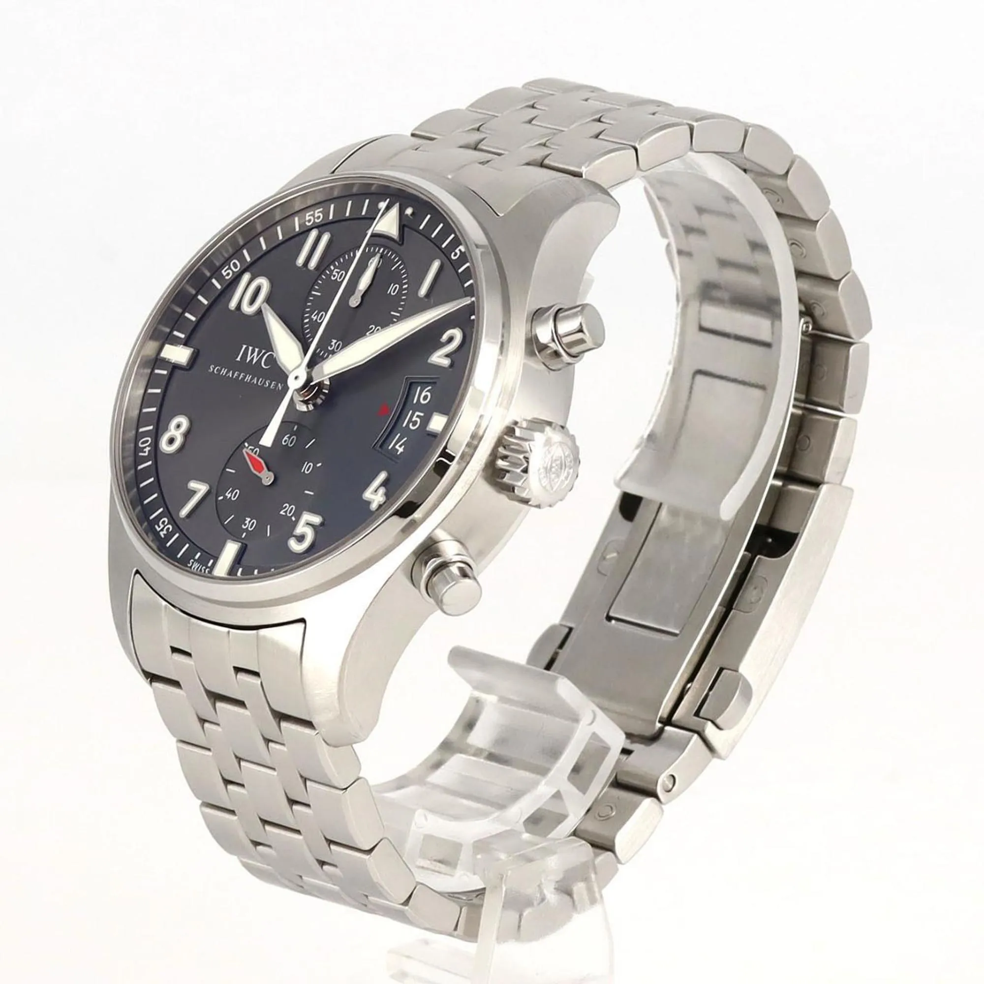 Iwc Stainless Steel Wristwatch (Pre-Owned)
