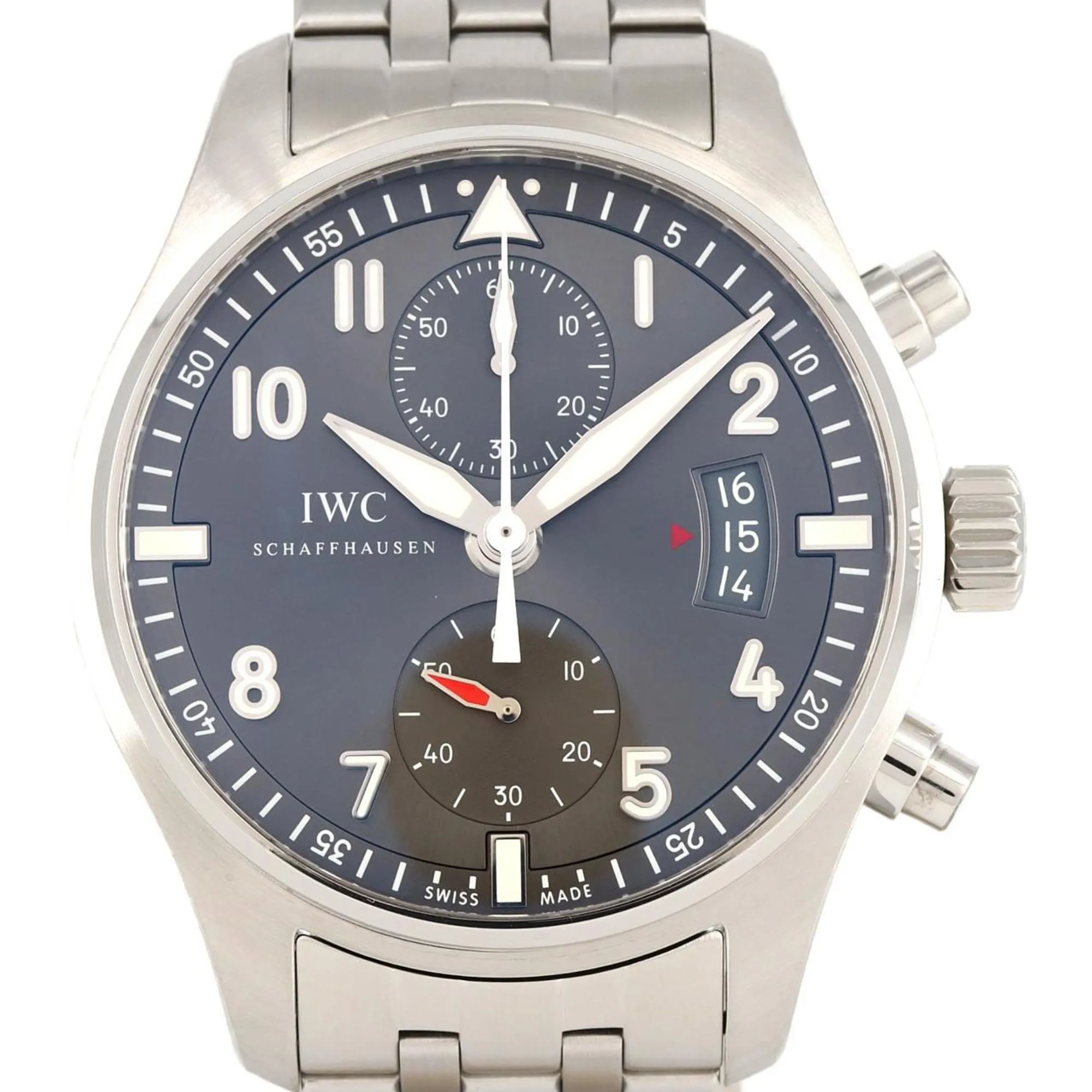 Iwc Stainless Steel Wristwatch (Pre-Owned)