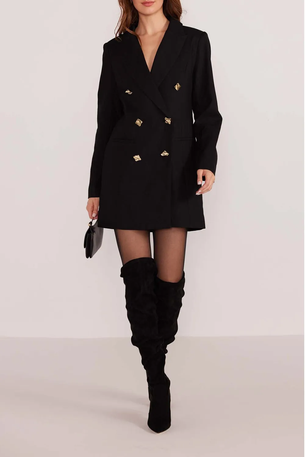 Izildur | Black Blazer Dress