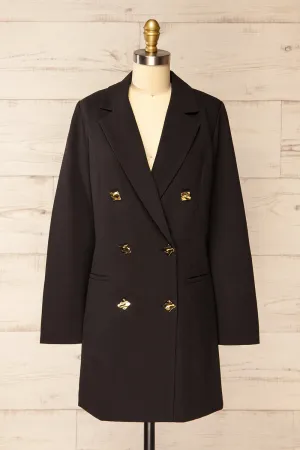 Izildur | Black Blazer Dress