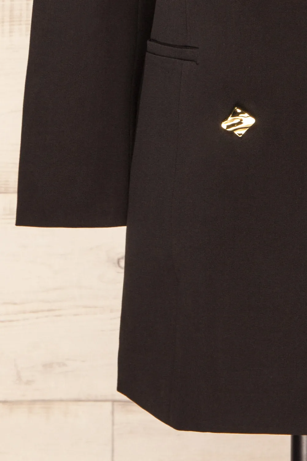 Izildur | Black Blazer Dress