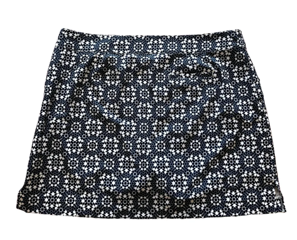 Izod Golf Navy and White Diamond Pattern Skort Size 16 MSP$68