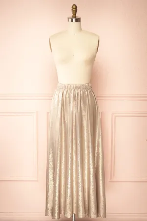 Jasmina | Long Golden Skirt