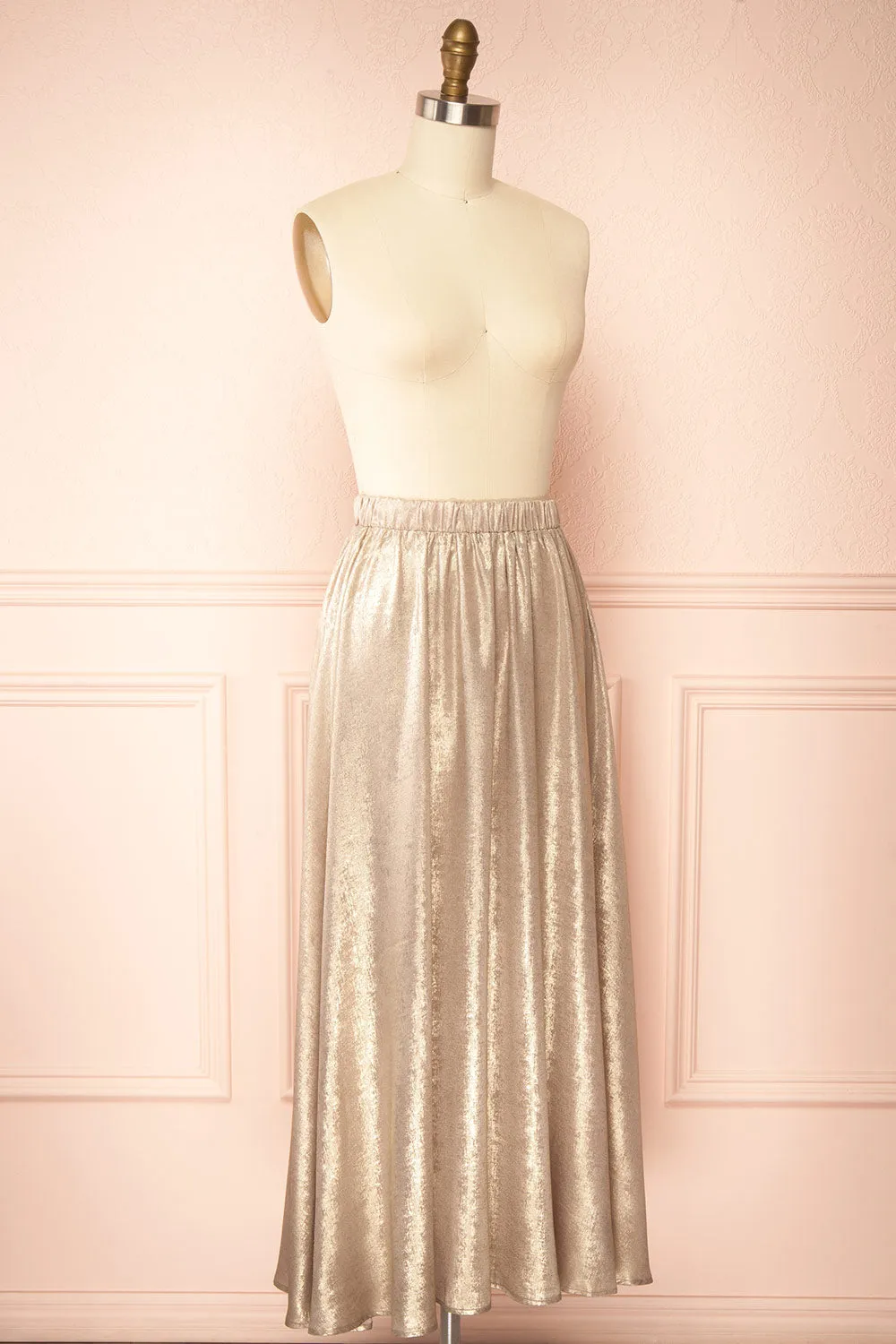 Jasmina | Long Golden Skirt