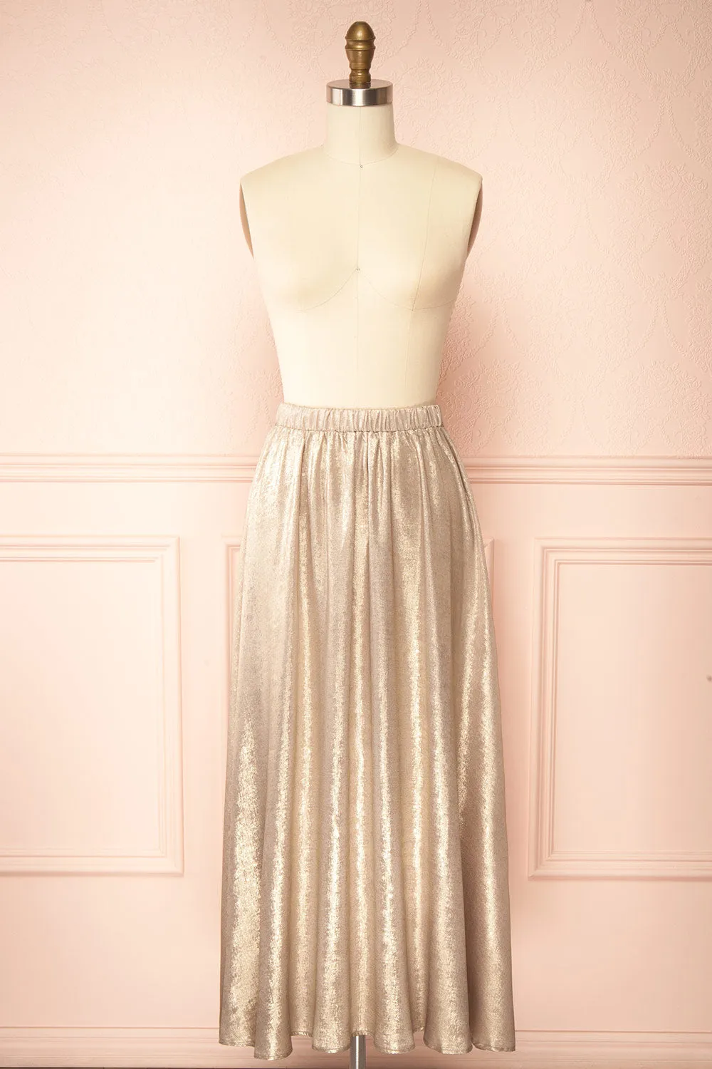 Jasmina | Long Golden Skirt