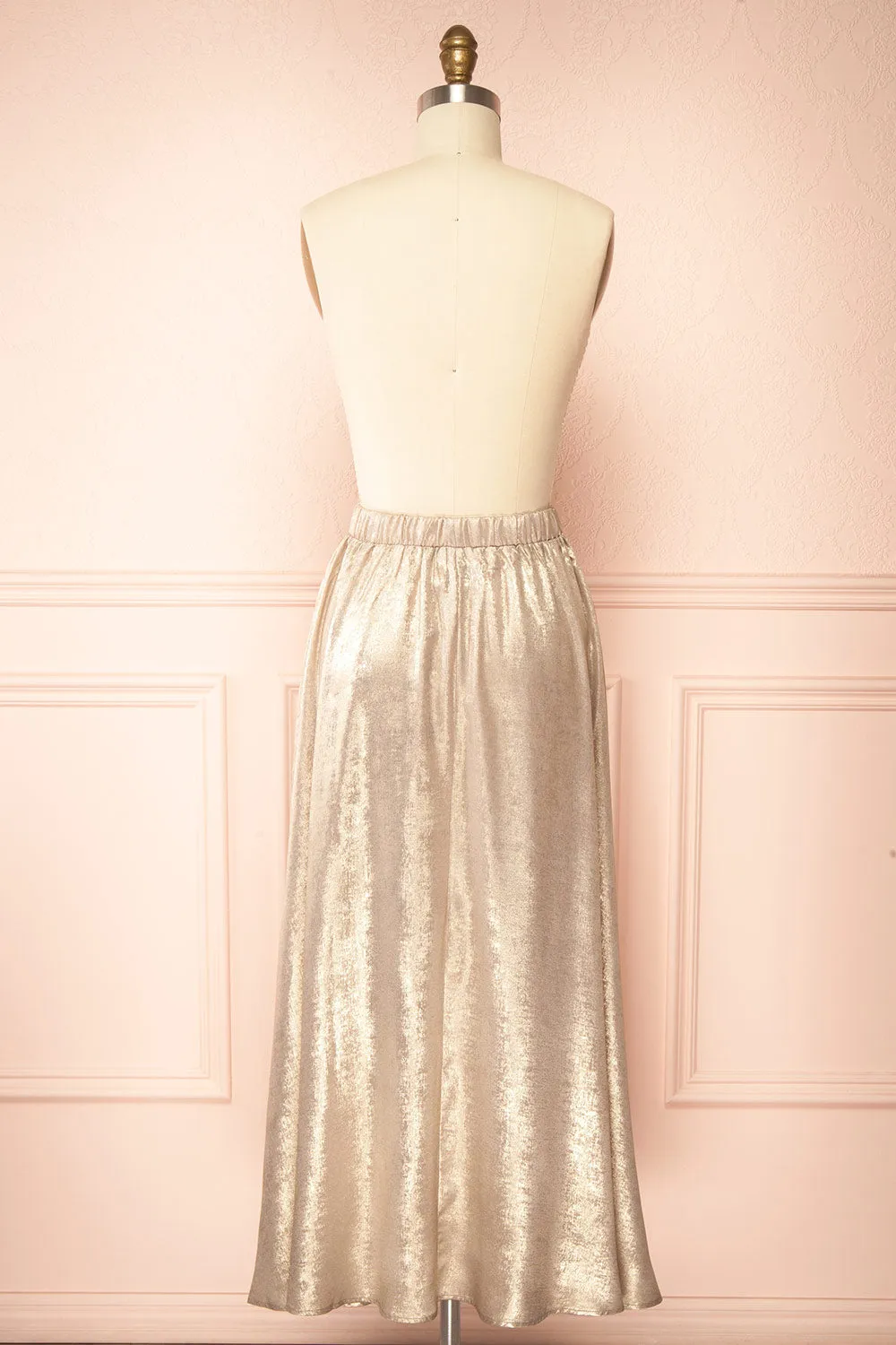 Jasmina | Long Golden Skirt