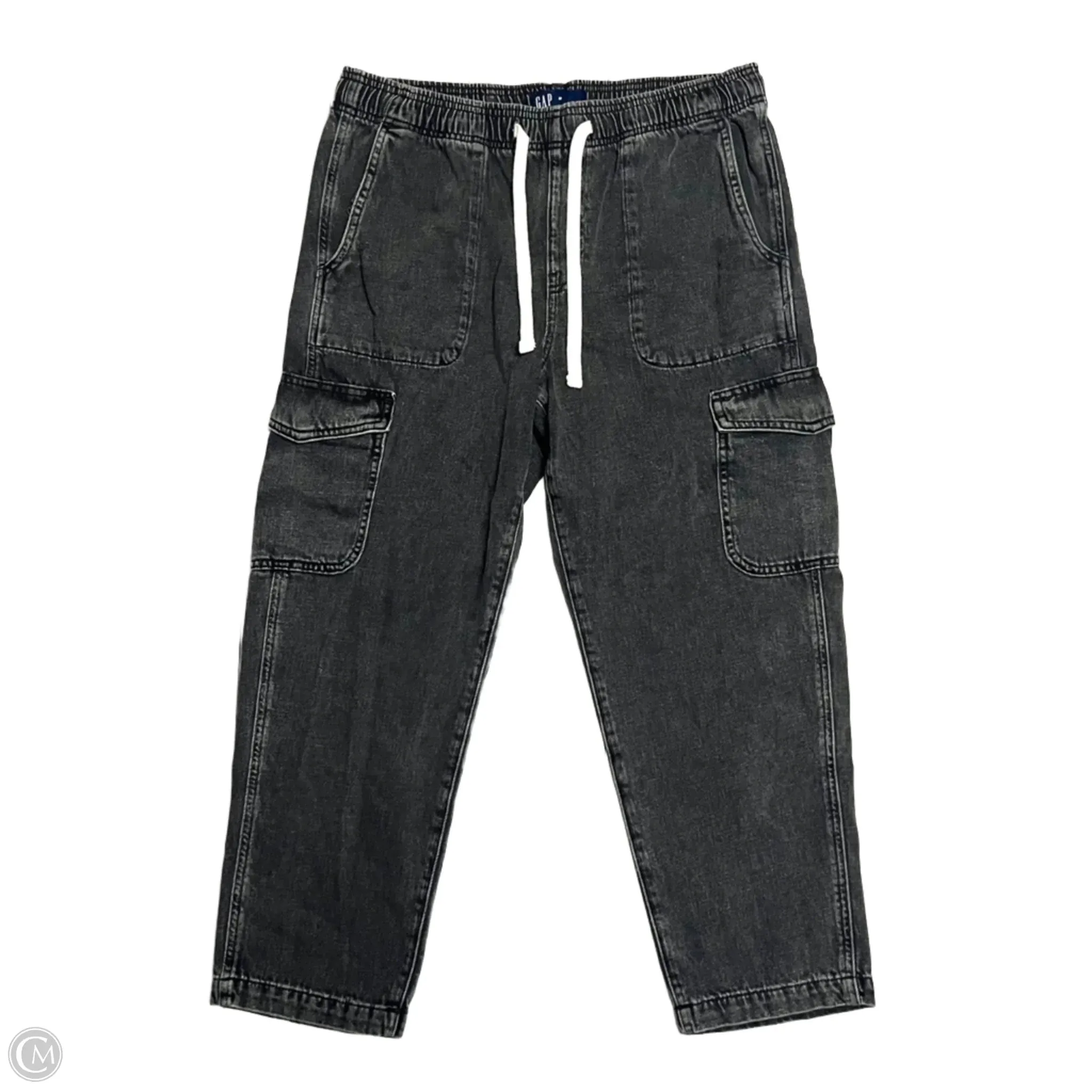 Jeans Boyfriend By Gap In Black, Size: 8