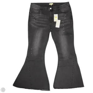 Jeans Flared By Home Folk In Black, Size: 2x