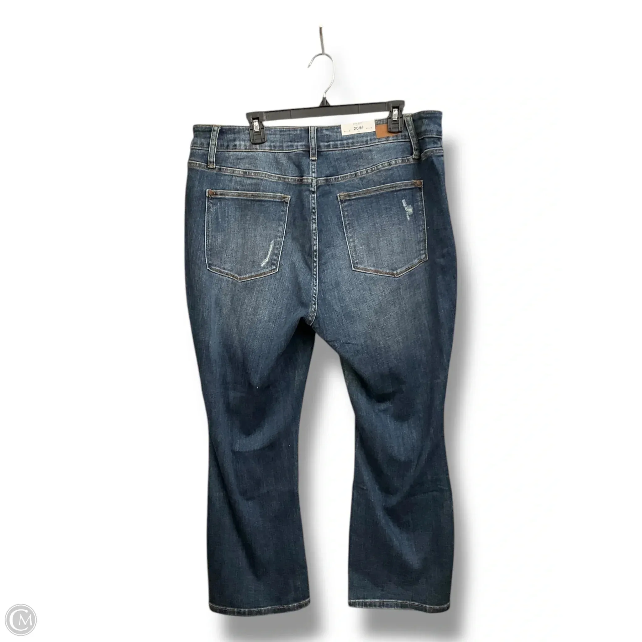 Jeans Flared By Judy Blue In Blue Denim, Size: 20