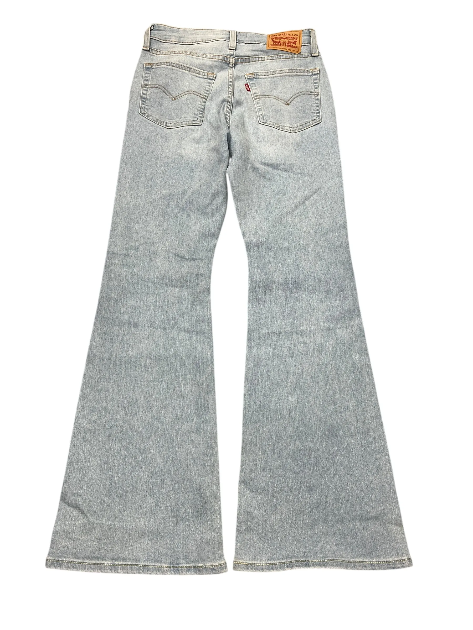 Jeans Flared By Levis In Blue Denim, Size:2
