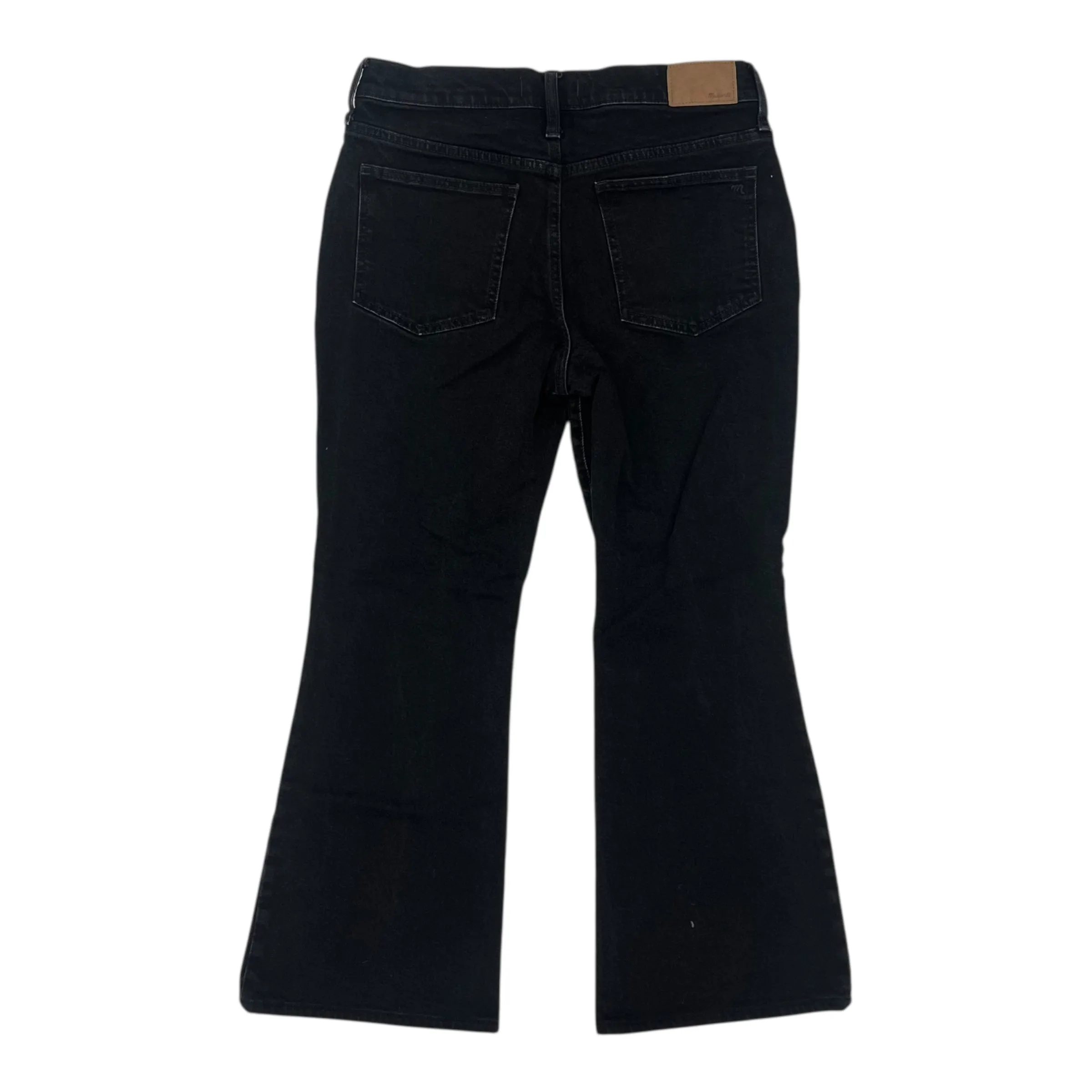 Jeans Flared By Madewell In Black Denim, Size:8P