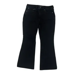 Jeans Flared By Madewell In Black Denim, Size:8P