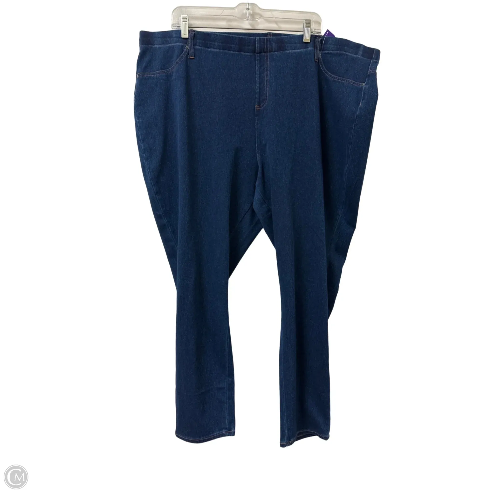 Jeans Jeggings By Terra & Sky In Blue Denim, Size: 22