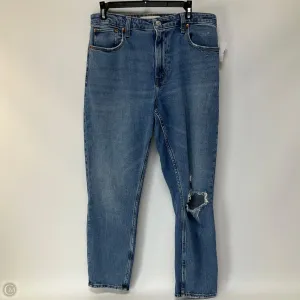 Jeans Skinny By Abercrombie And Fitch In Blue Denim, Size: 8