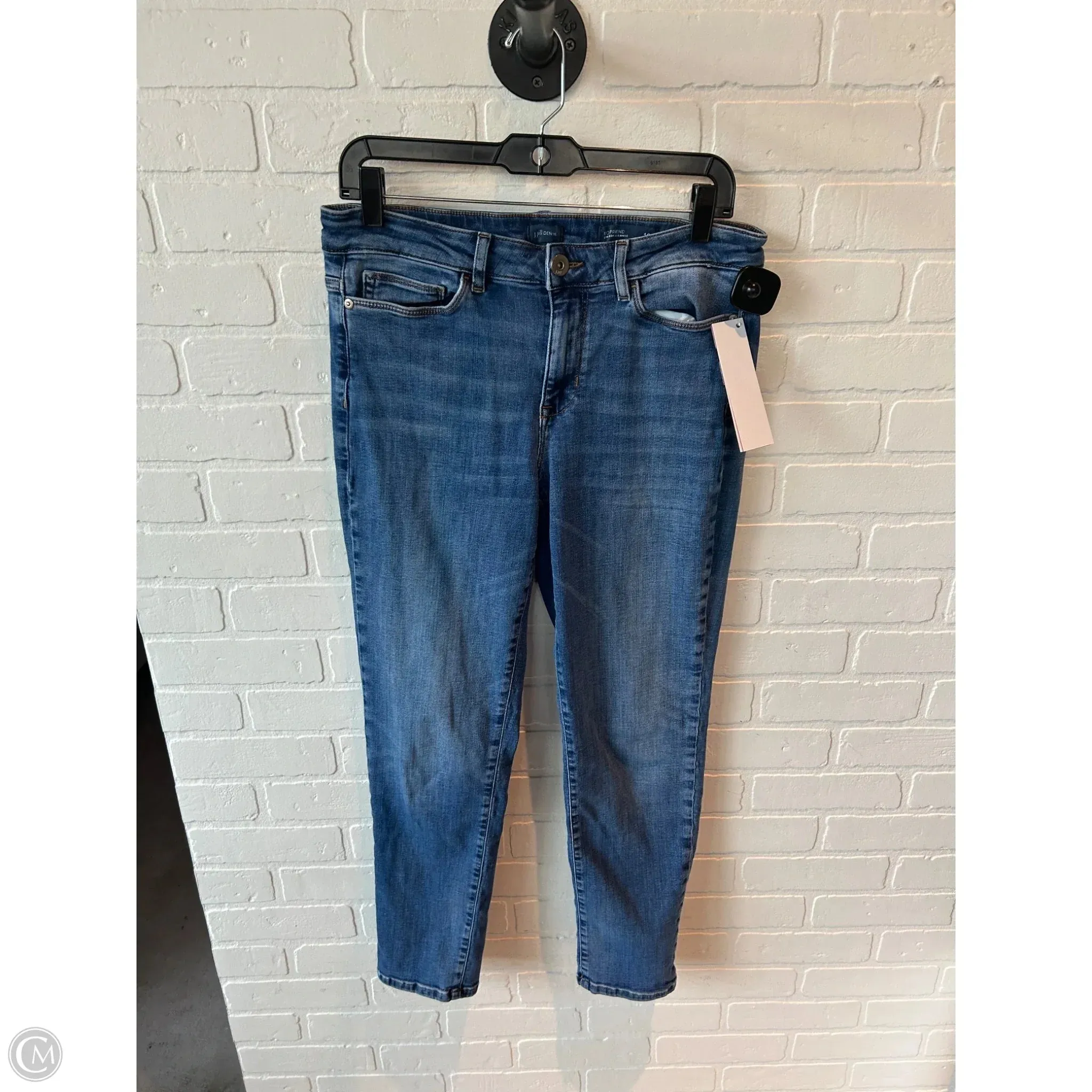 Jeans Skinny By J. Jill In Blue Denim, Size: 10p