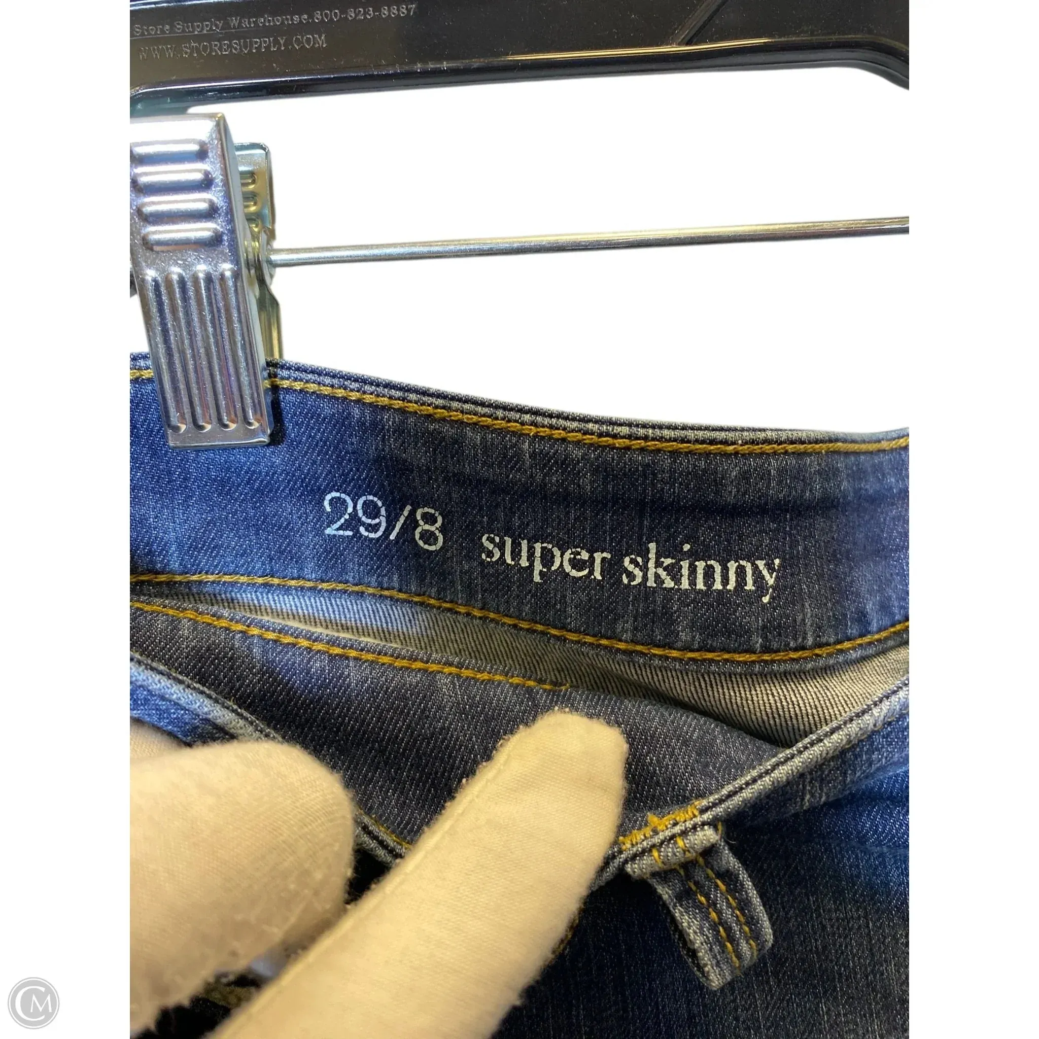 Jeans Skinny By Loft In Blue, Size: 8
