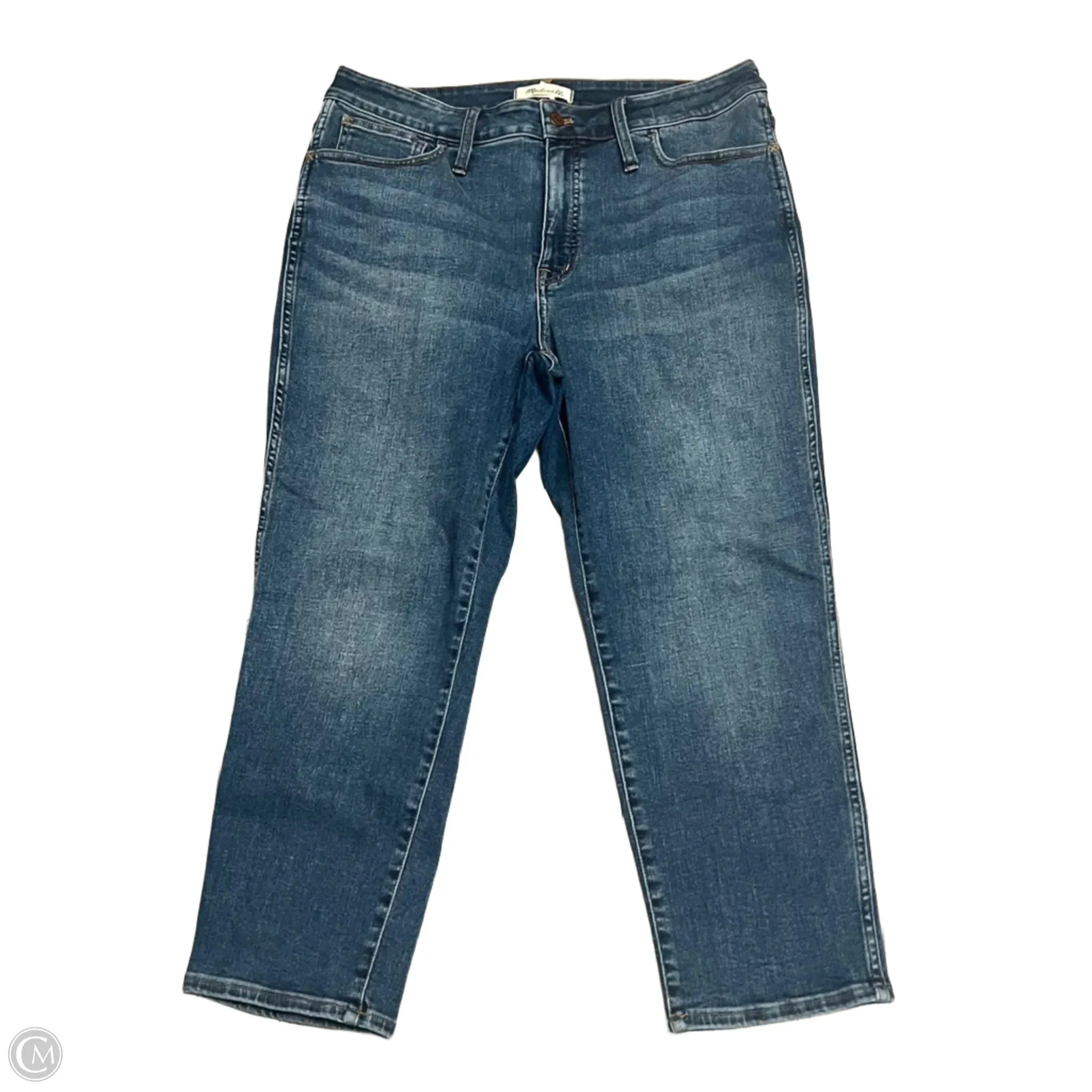 Jeans Skinny By Madewell In Blue Denim, Size: 12
