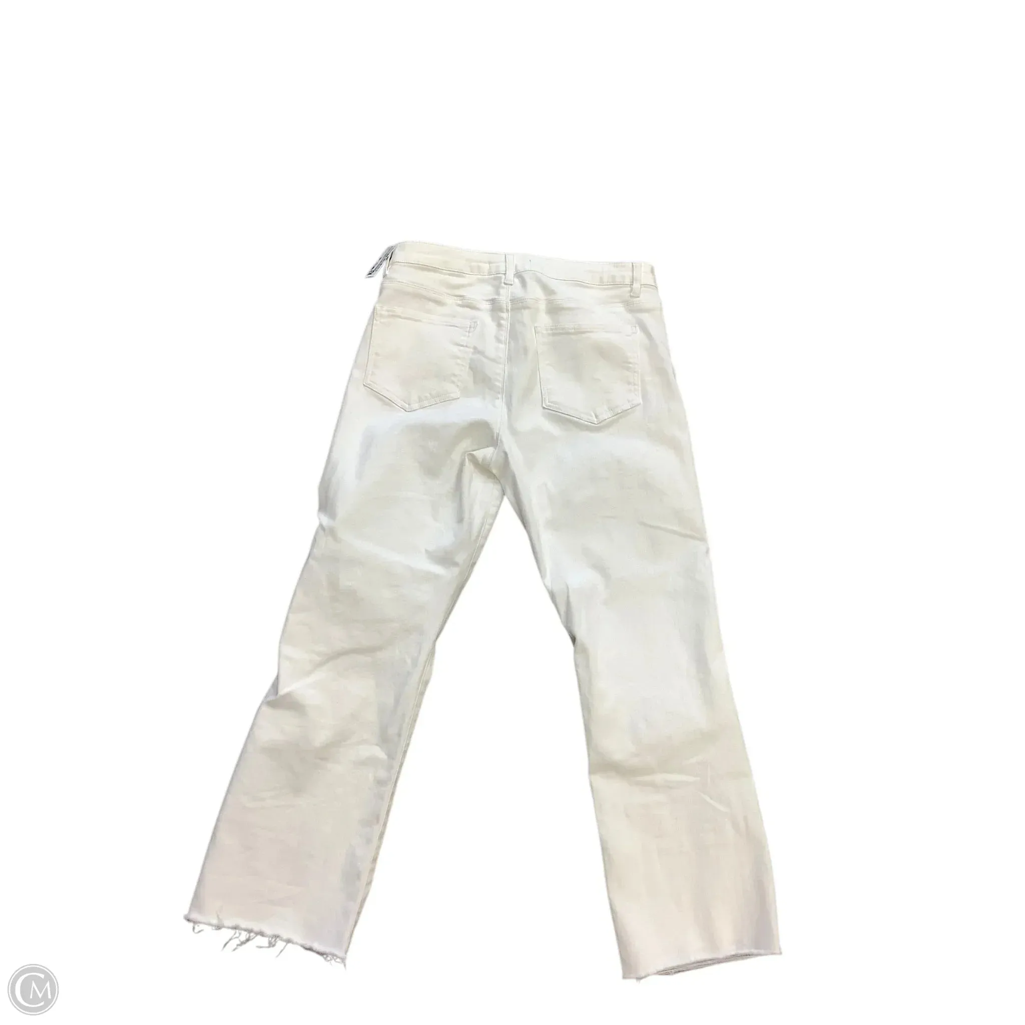Jeans Straight By Elliott Lauren In White Denim, Size: 10