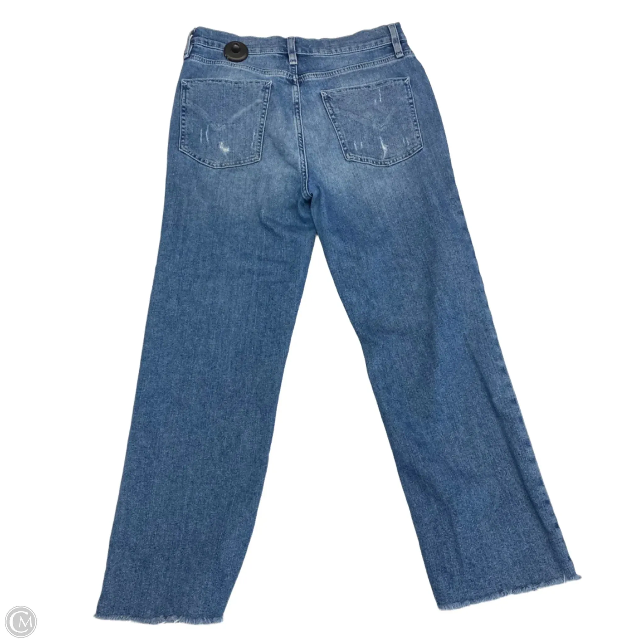 Jeans Straight By Hudson In Blue Denim, Size: 4
