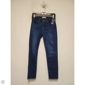 Jeans Straight By Loft In Blue Denim, Size: 2