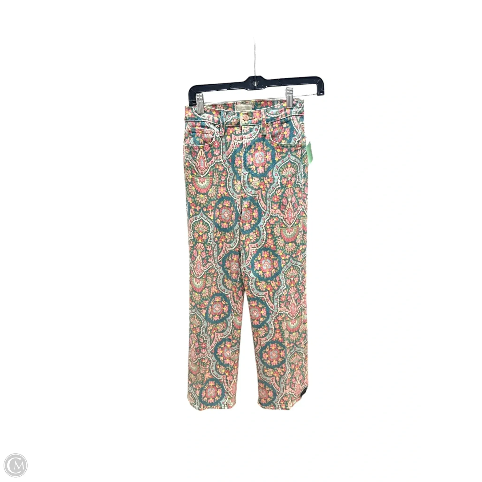 Jeans Straight By Mother In Multi-colored, Size: 24