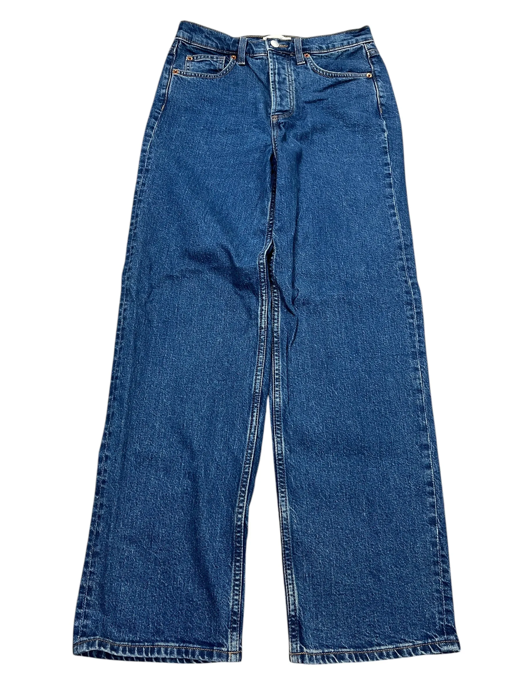 Jeans Straight By Universal Thread In Blue Denim, Size:6