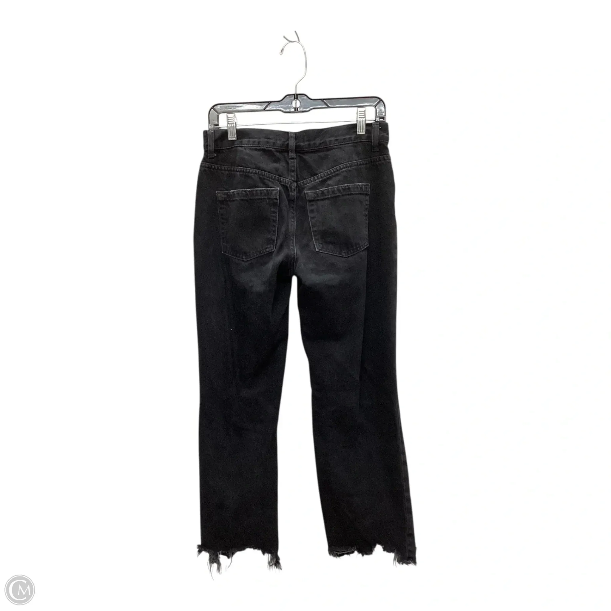 Jeans Straight By We The Free In Black Denim, Size: 2