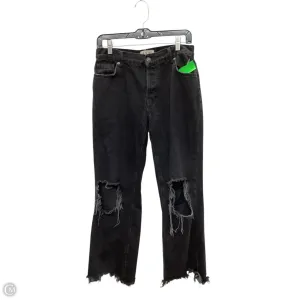 Jeans Straight By We The Free In Black Denim, Size: 2