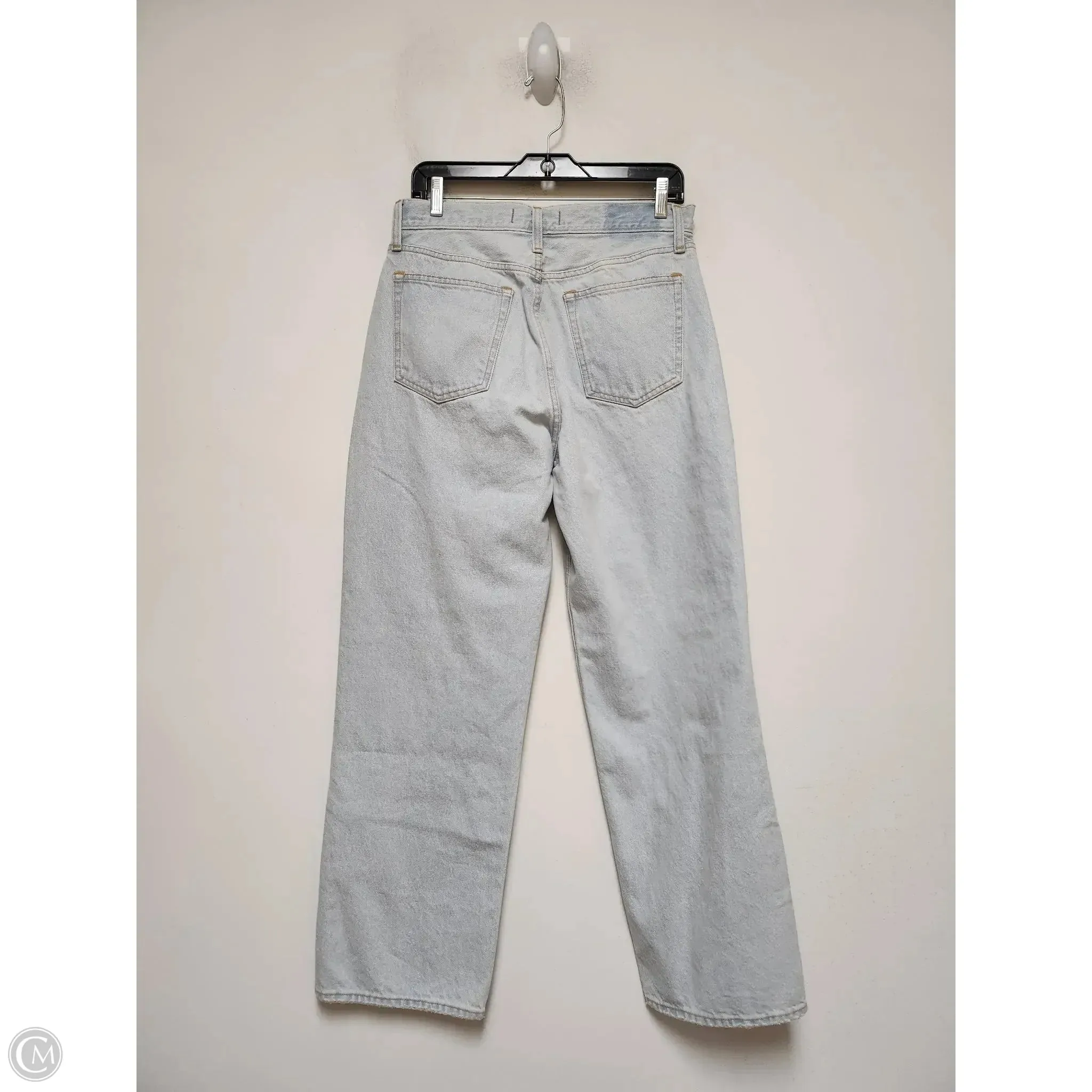 Jeans Wide Leg By Abercrombie And Fitch In Blue Denim, Size: 4