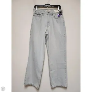 Jeans Wide Leg By Abercrombie And Fitch In Blue Denim, Size: 4