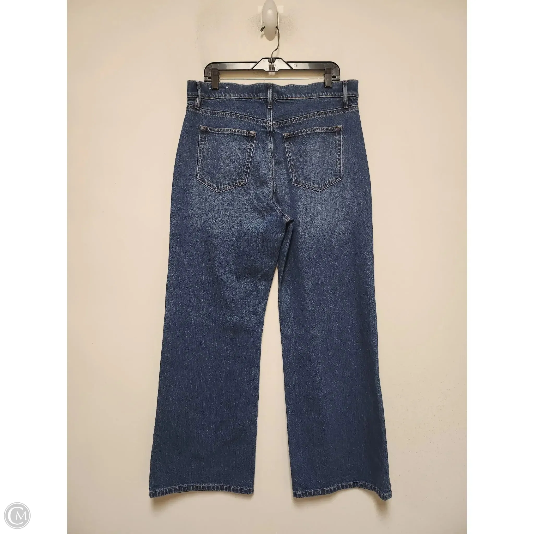 Jeans Wide Leg By Loft In Blue Denim, Size: 12
