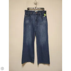 Jeans Wide Leg By Loft In Blue Denim, Size: 12