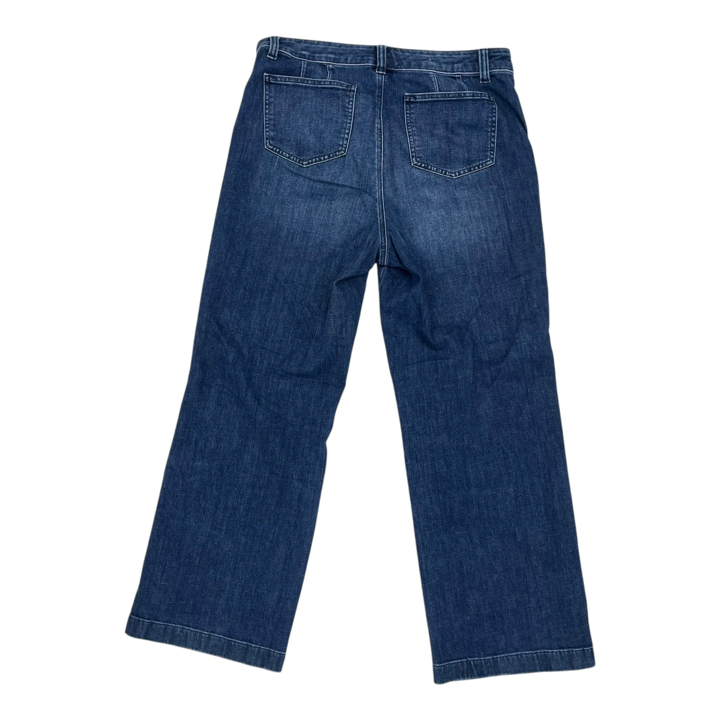 Jeans Wide Leg By Talbots In Blue Denim, Size:12