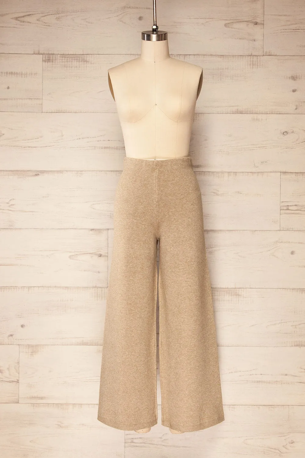 Jimina | Taupe Wide Leg Loung Pants