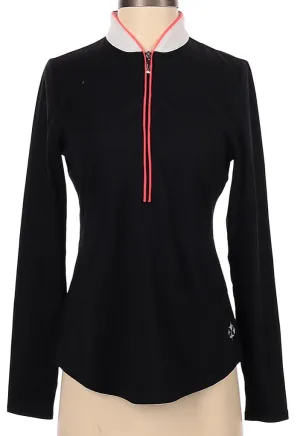 Jofit Black Half Zip Golf Pullover with White & Coral Accents Size XS MSP$88