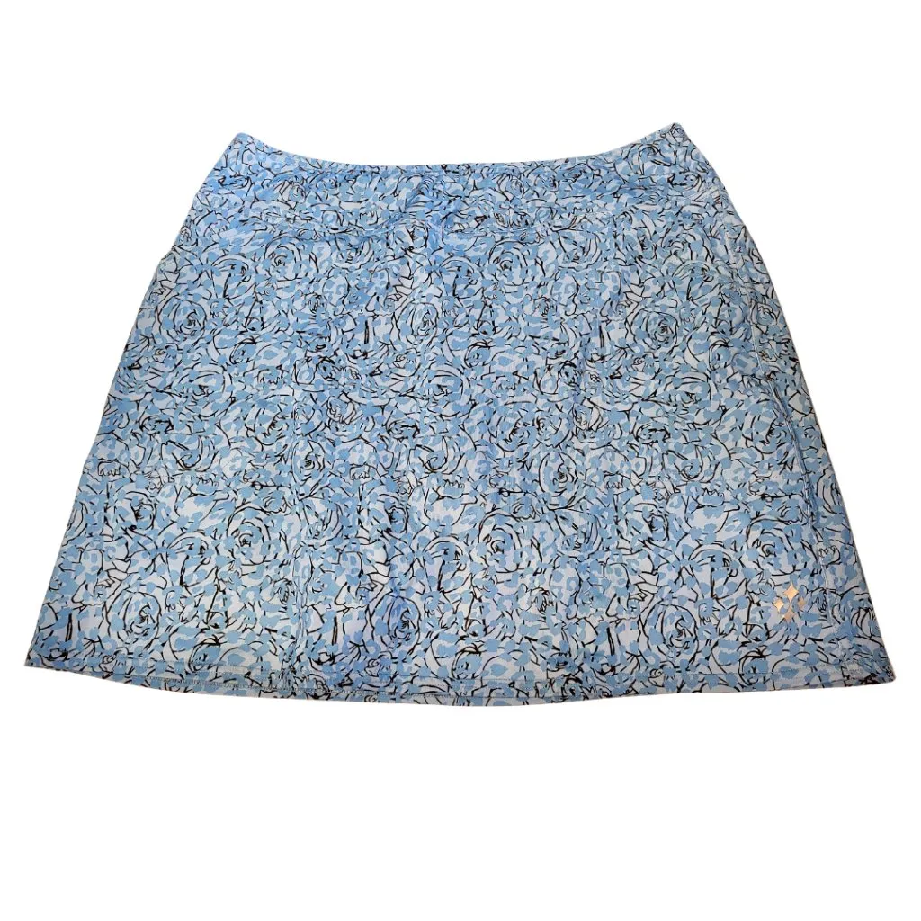 Jofit Blue Rose and Animal Print Golf Skort Size L MSP $80