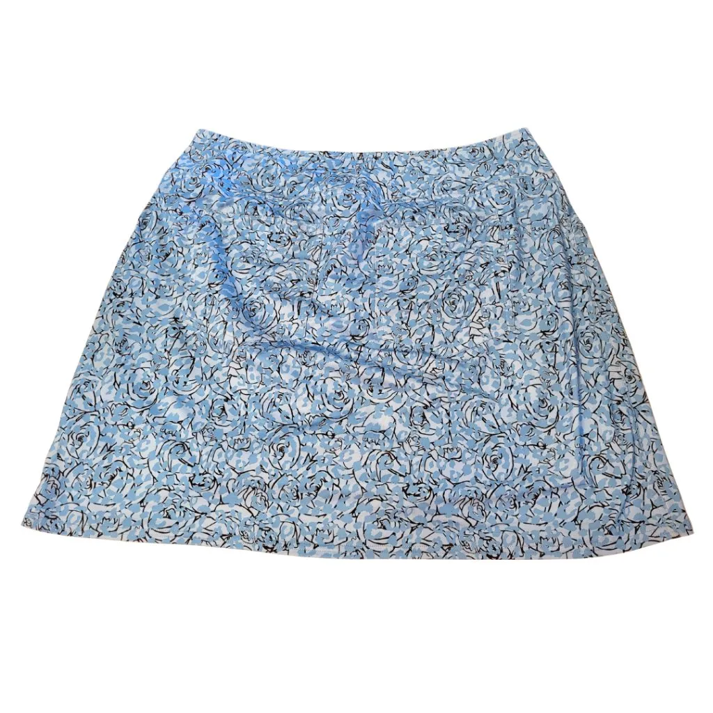Jofit Blue Rose and Animal Print Golf Skort Size L MSP $80