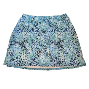 Jofit Teal and Aqua Scale Print Skort Size L MSP $80