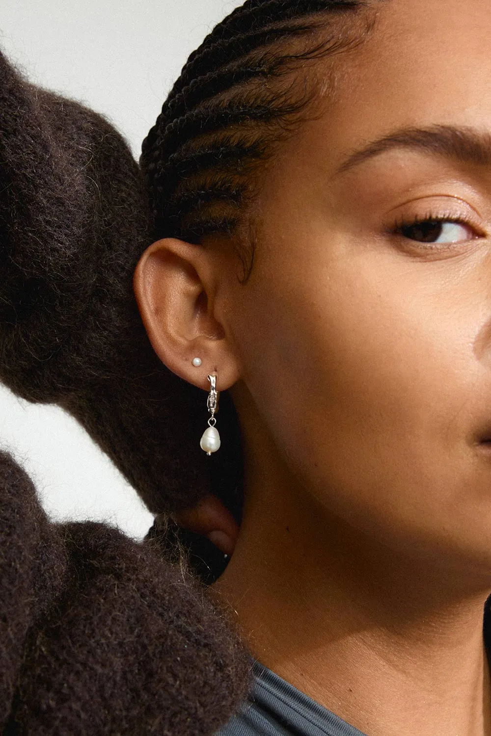 Jonne Silver | Set of 2 Pearl Earrings