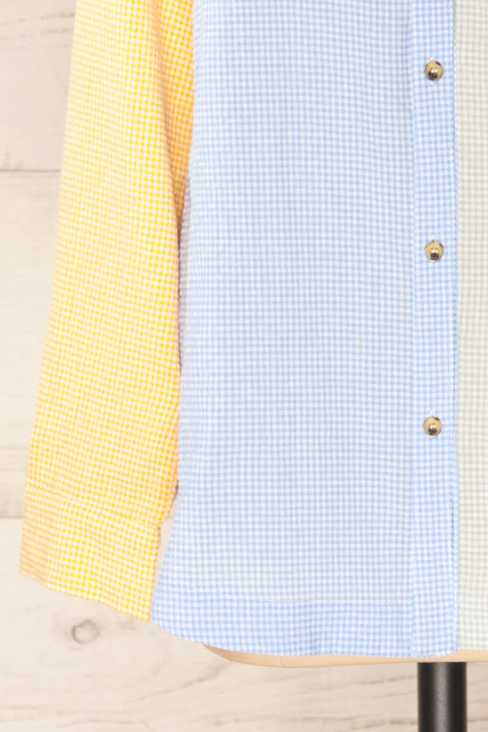 Jordan Yellow | Oversized Colour Block Button-Up Shirt