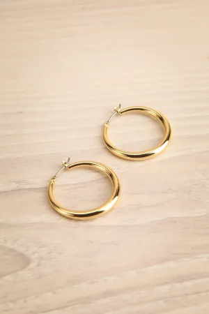 Jorun Gold | Gold-Plated Hoop Earrings