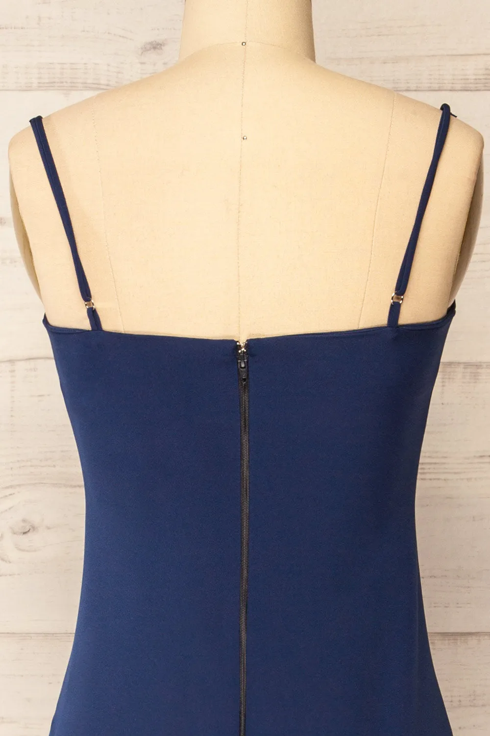 Kavala Navy | Fitted Midi Dress