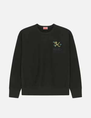Kenzo 'Tiger Tail K' Oversized Sweatshirt - Black